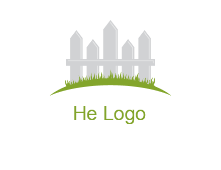 fences on grass logo
