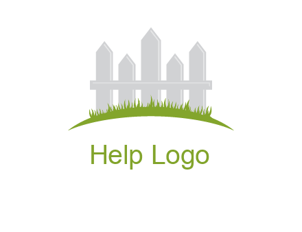 fences on grass logo