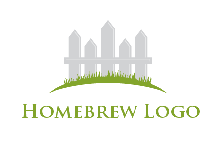 fences on grass logo