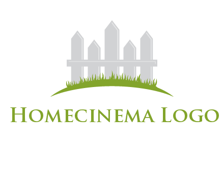 fences on grass logo
