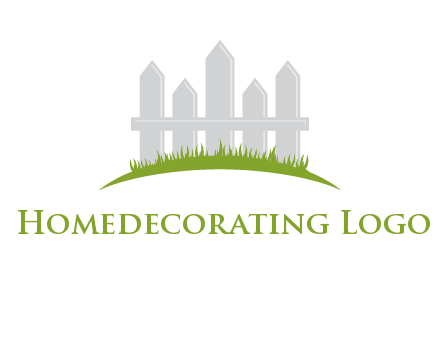 fences on grass logo