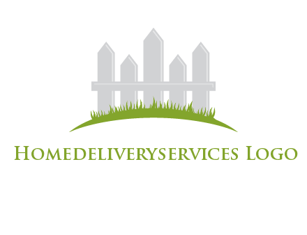 fences on grass logo