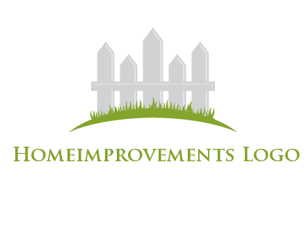 fences on grass logo