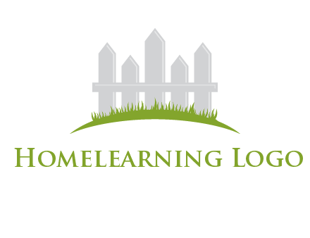 fences on grass logo