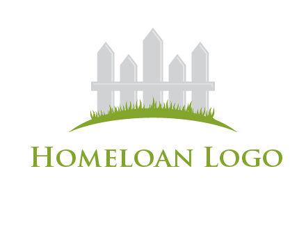 fences on grass logo