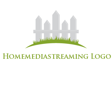 fences on grass logo