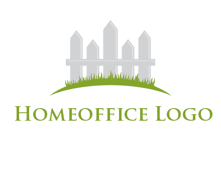 fences on grass logo