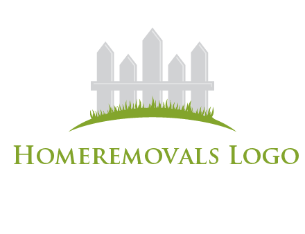 fences on grass logo