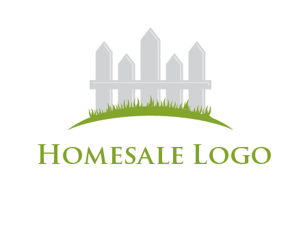fences on grass logo