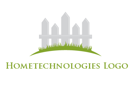 fences on grass logo