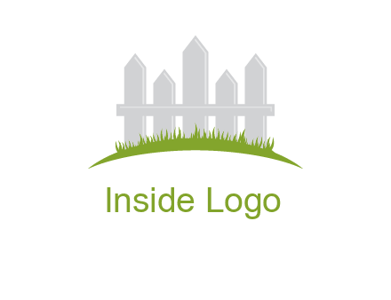 fences on grass logo