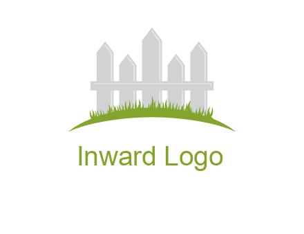 fences on grass logo