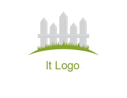 fences on grass logo