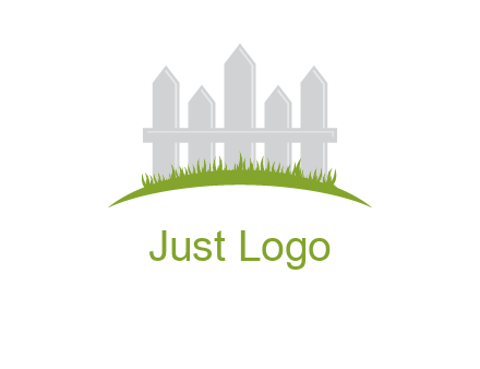 fences on grass logo