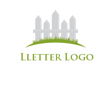 fences on grass logo