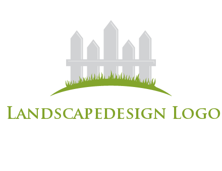 fences on grass logo