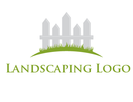 fences on grass logo