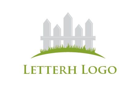 fences on grass logo