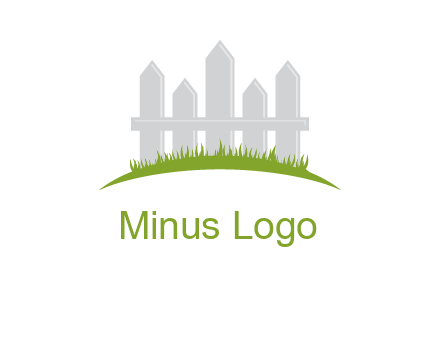 fences on grass logo