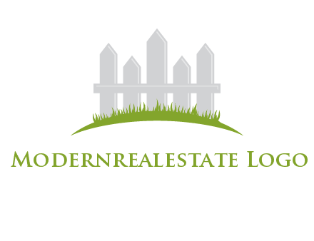 fences on grass logo