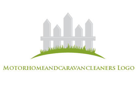 fences on grass logo