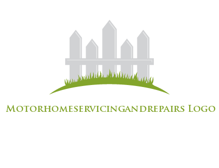 fences on grass logo