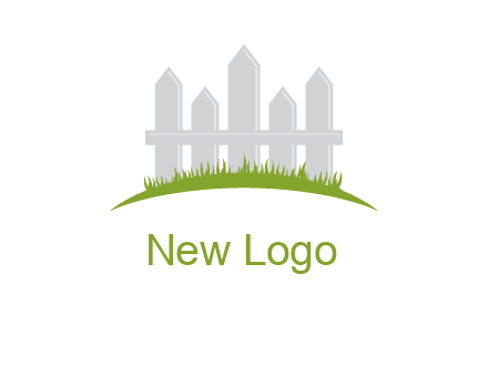 fences on grass logo