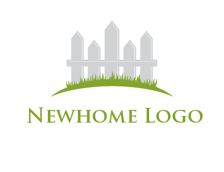 fences on grass logo