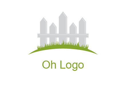 fences on grass logo