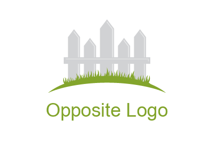 fences on grass logo
