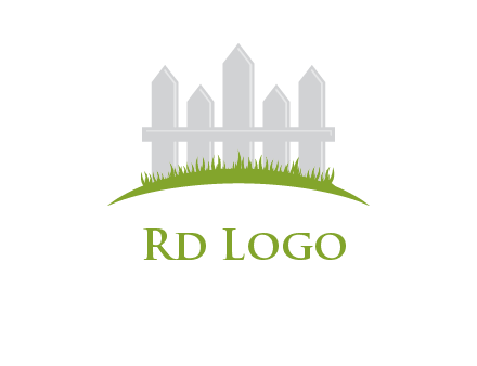 fences on grass logo