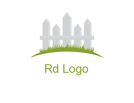 fences on grass logo