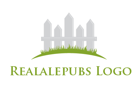 fences on grass logo