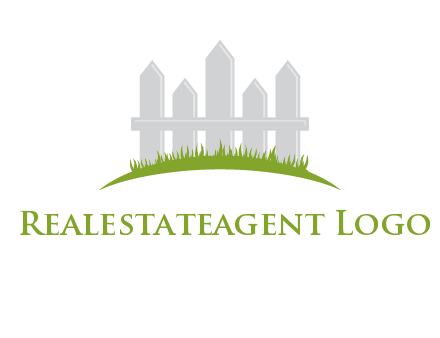 fences on grass logo