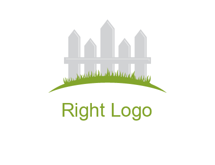 fences on grass logo
