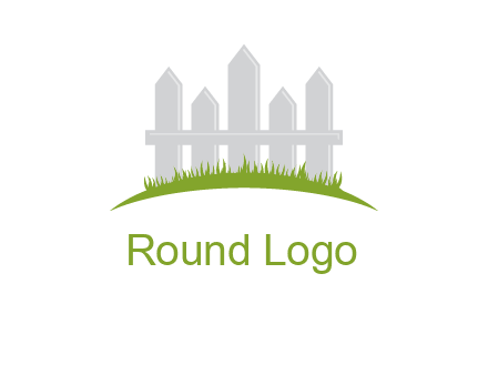 fences on grass logo