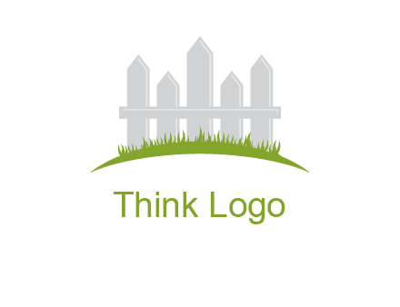 fences on grass logo