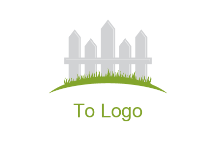 fences on grass logo
