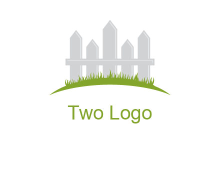 fences on grass logo