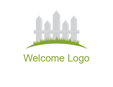 fences on grass logo