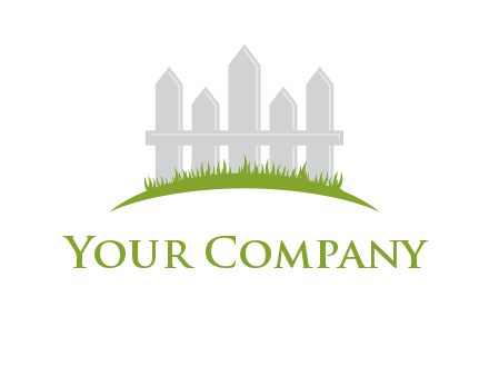 fences on grass logo