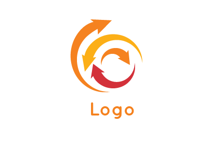 arrows forming circle logo