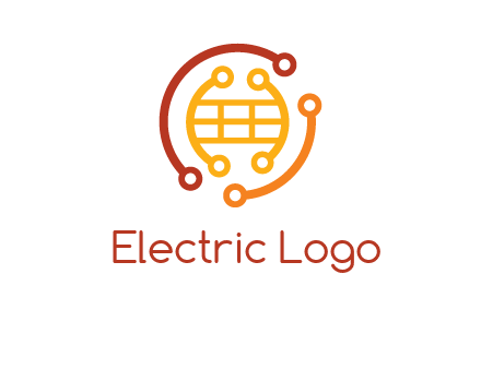 technology wires forming globe graphics