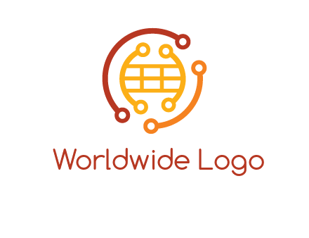 technology wires forming globe graphics