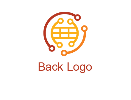 technology wires forming globe graphics