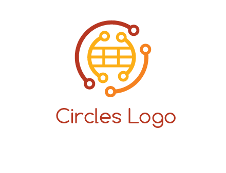 technology wires forming globe graphics