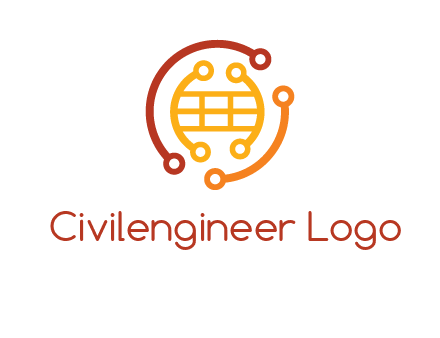 technology wires forming globe graphics