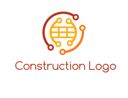 technology wires forming globe graphics