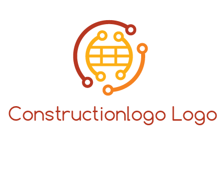 technology wires forming globe graphics