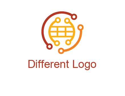 technology wires forming globe graphics